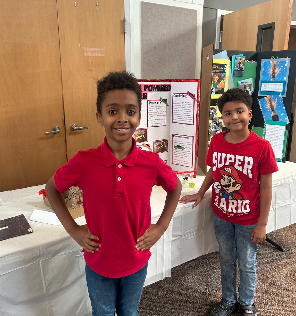 Science fair — balloon-powered car