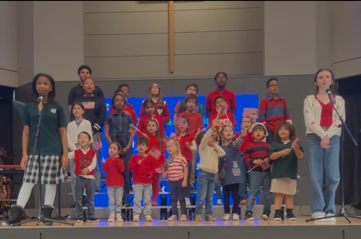 Patriotic choir performance