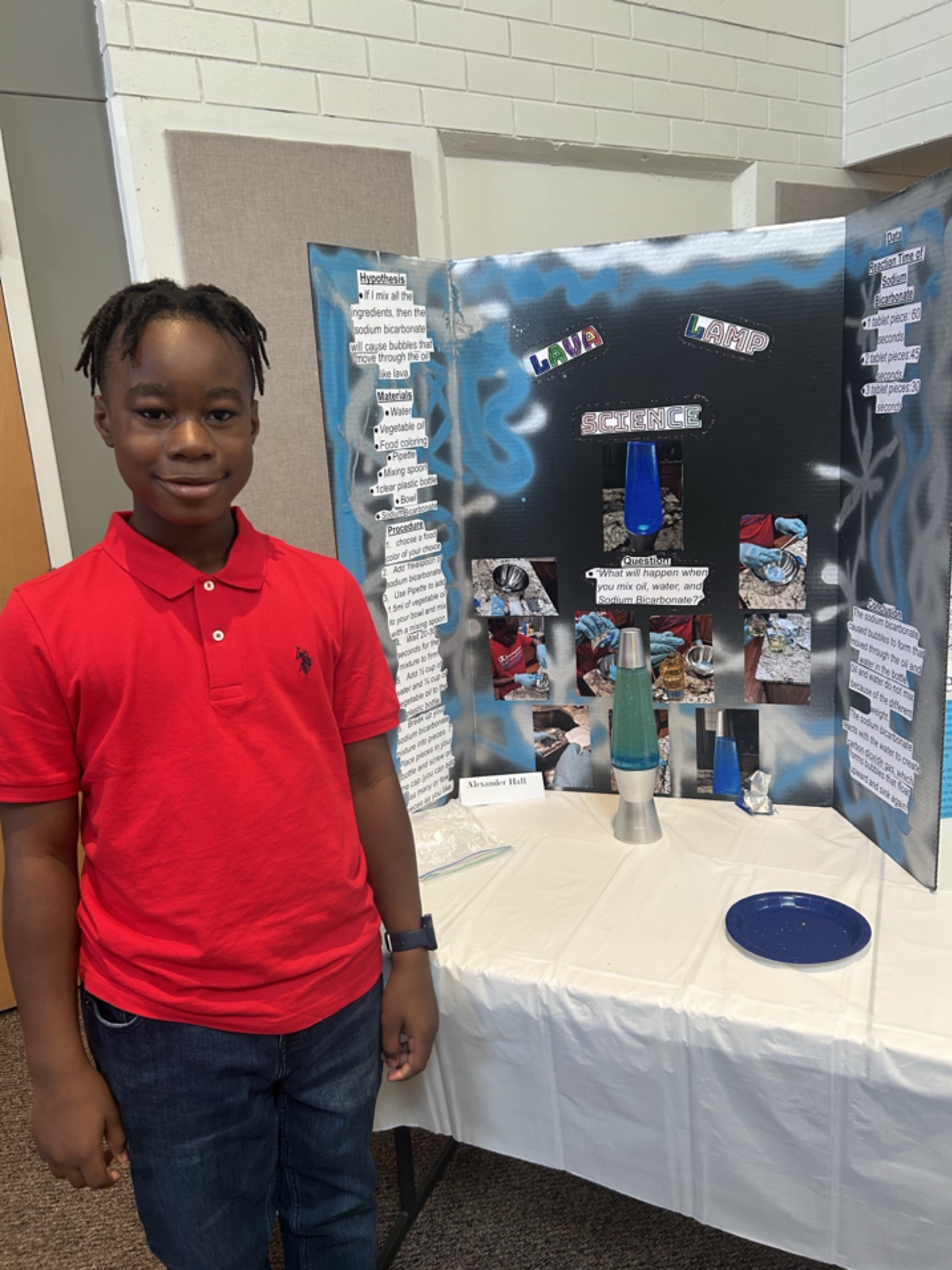 Science fair — lava lamp experiment